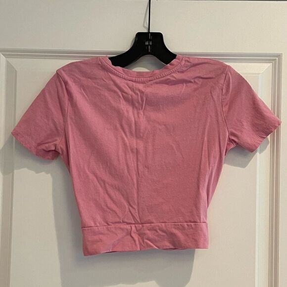 EUC Zara Dusty Pink Crop Tee Sz. S - Picture 3 of 3